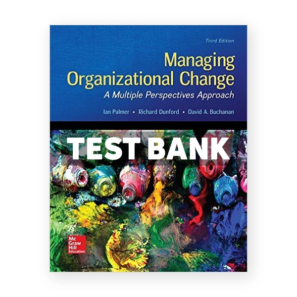 Managing Organizational Change A Multiple Perspectives Approach 3rd edition Palmer Test Bank