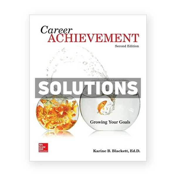 Career Achievement Growing Your Goals 2nd edition Blackett Solutions Manual