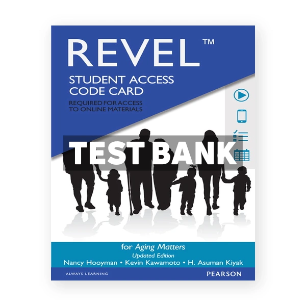 Aging Matters 1st edition Hooyman Test Bank