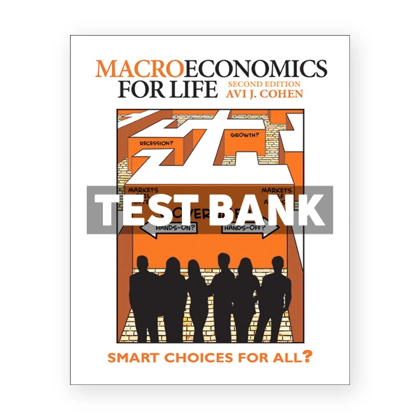 Macroeconomics for Life Smart Choices for All (Canadian) 2nd edition Cohen Test Bank