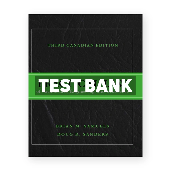 Practical Law of Architecture Engineering and Geoscience (Canadian) 3rd edition Samuels Test Bank