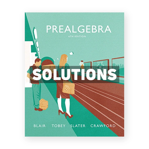Prealgebra 6th edition Blair Solutions Manual