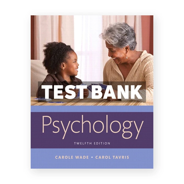Psychology 12th edition Wade Test Bank