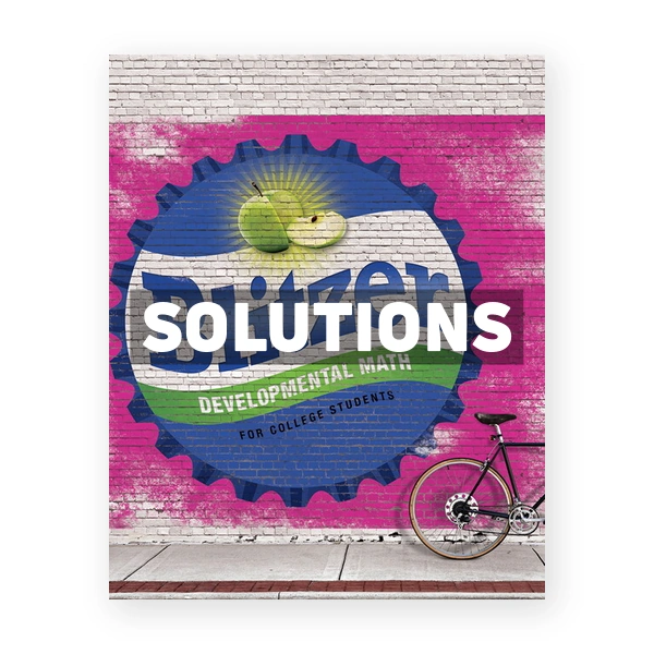 Developmental Mathematics 1st edition Blitzer Solutions Manual