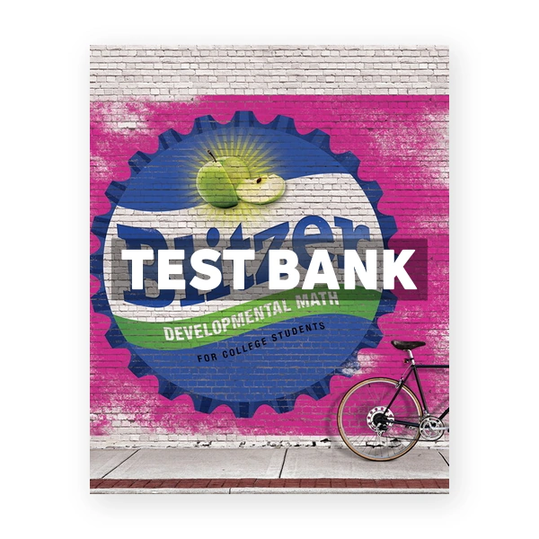 Developmental Mathematics 1st edition Blitzer Test Bank