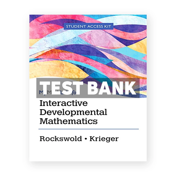 Interactive Developmental Mathematics 1st edition Rockswold Test Bank