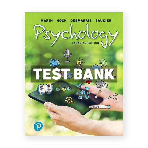 Psychology (Canadian) 1st edition Marin Test Bank