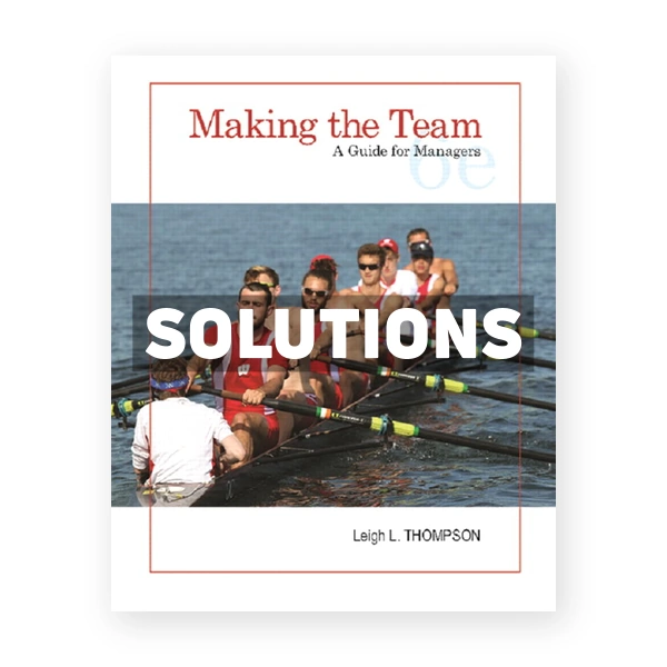 Making the Team A Guide for Managers 6th edition Thompson Solutions Manual