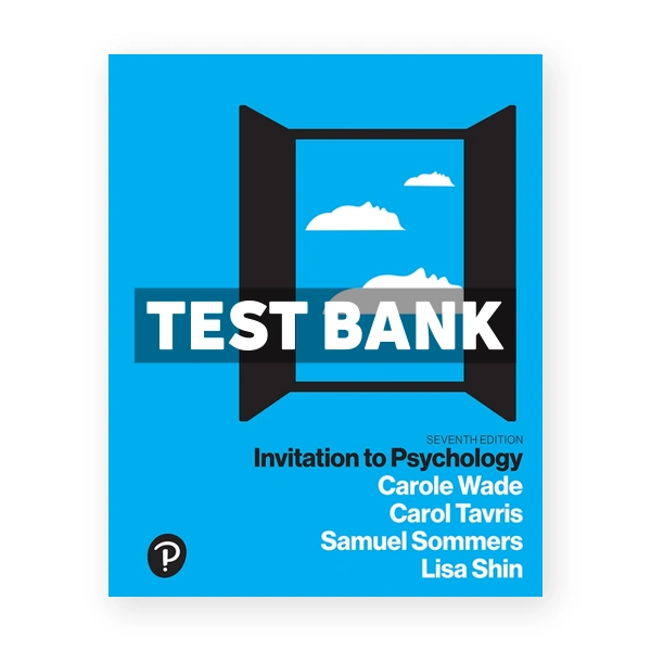 Invitation to Psychology 7th edition Wade Test Bank
