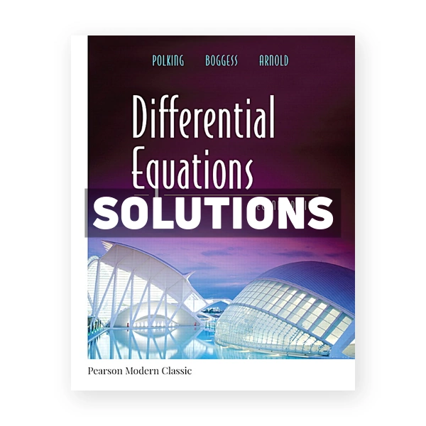 Differential Equations 2nd edition Polking Solutions Manual