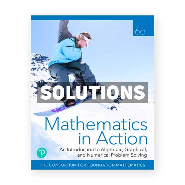 Mathematics in Action 6th edition Consortium for Foundation Mathematics Solutions Manual