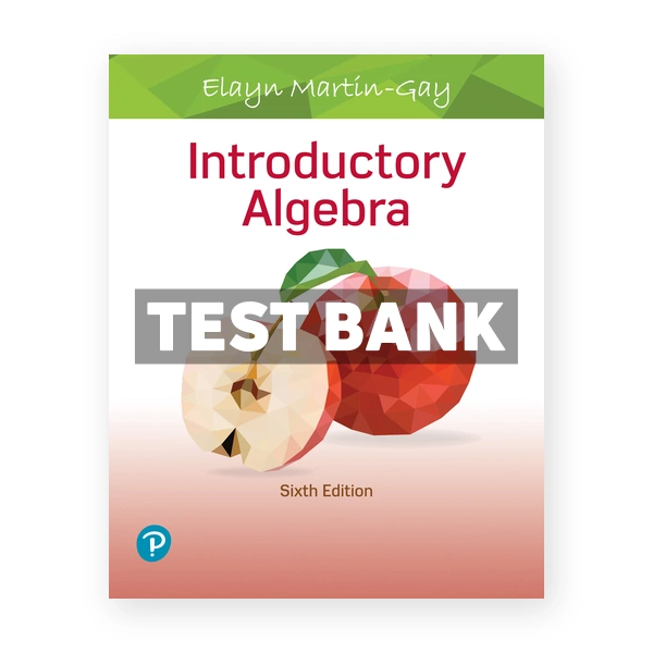 Introductory Algebra 6th edition Martin Gay Test Bank