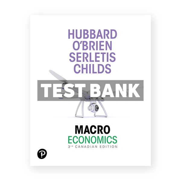 Macroeconomics (Canadian) 3rd edition OBrien Test Bank