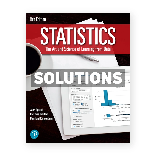 Statistics 5th edition Agresti Solutions Manual