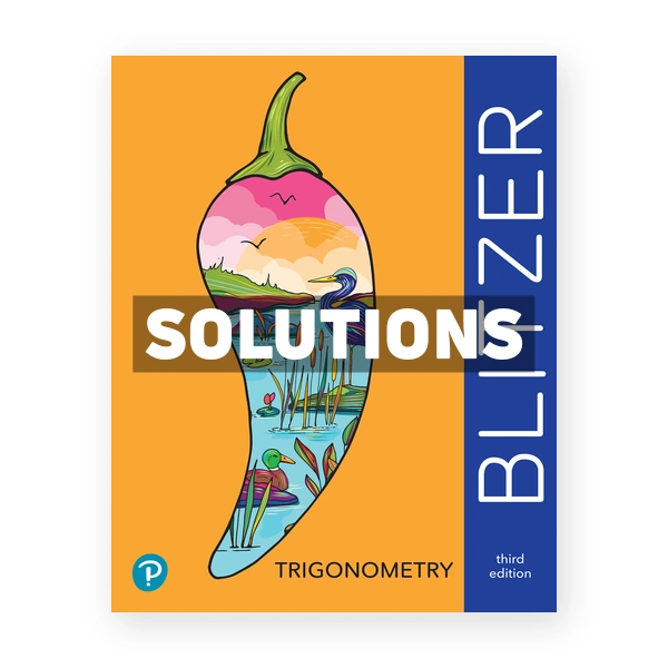 Trigonometry 3rd edition Blitzer Solutions Manual