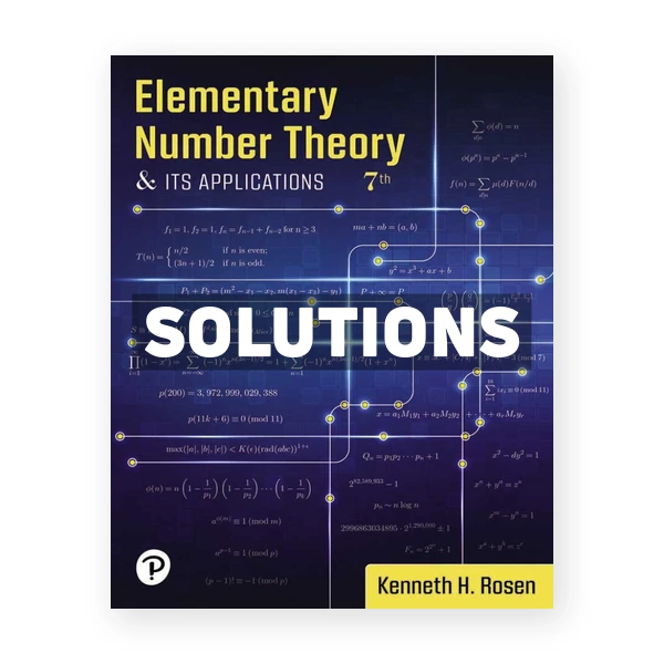 Elementary Number Theory 7th edition Rosen Solutions Manual