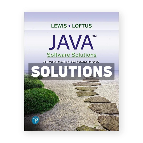 Java Software Solutions 10th edition Lewis Solutions Manual