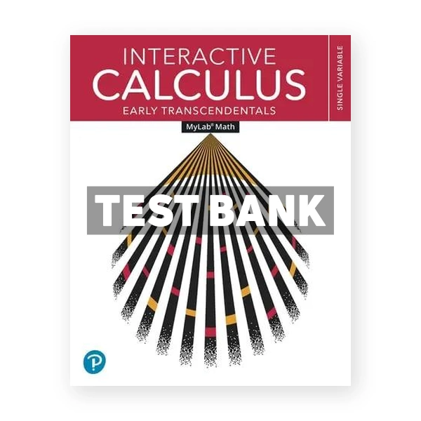Interactive Calculus Early Transcendentals 1st edition Gregersen Test Bank
