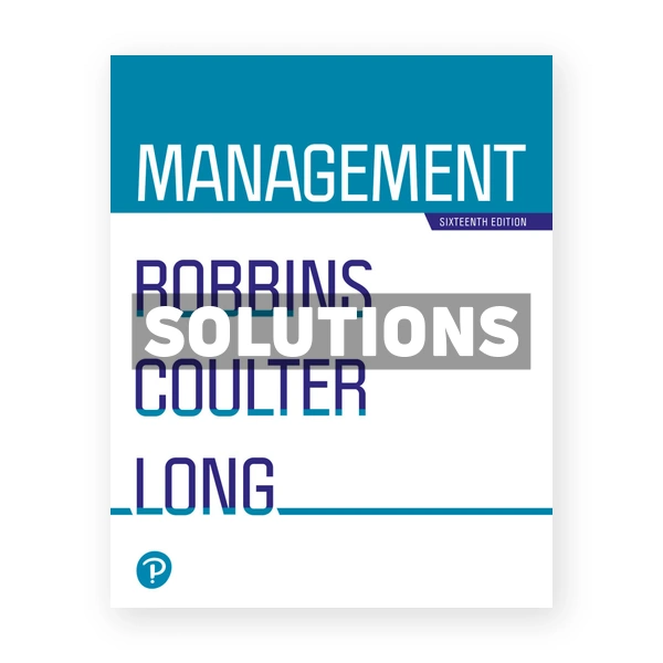 Management 16th edition Robbins Solutions Manual