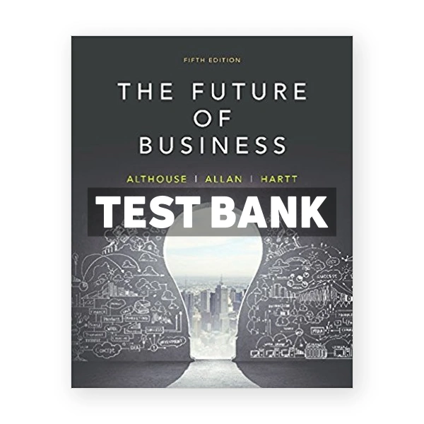 Future of Business (Canadian) 5th edition Althouse Test Bank