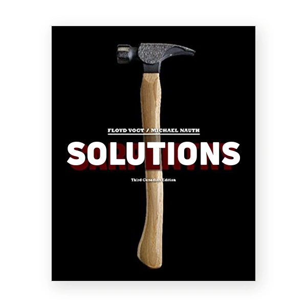 Carpentry (Canadian) 3rd edition Vogt Solutions Manual