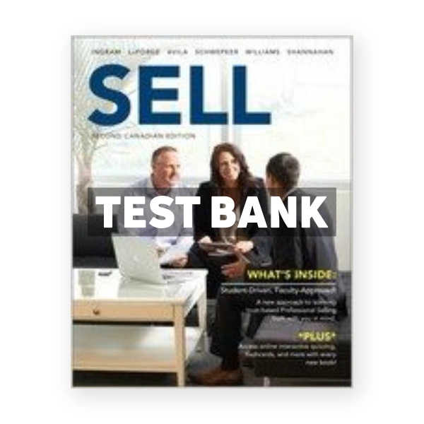 SELL (Canadian) 2nd edition Ingram Test Bank