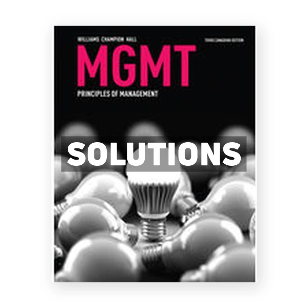 MGMT (Canadian) 3rd edition Williams Solutions Manual