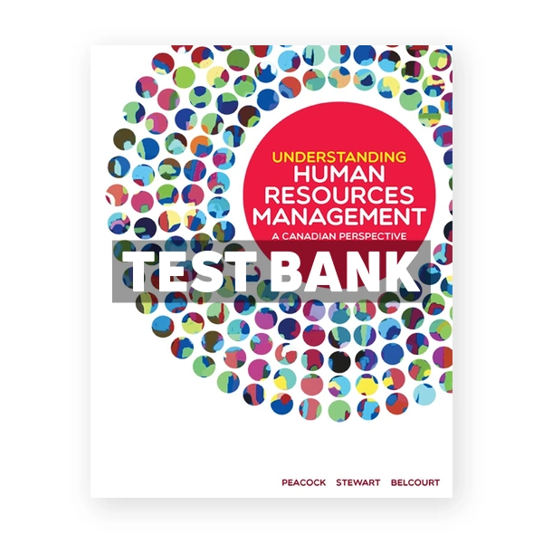 Understanding Human Resources Management A Canadian Perspective (Canadian) 1st edition Peacock Test Bank