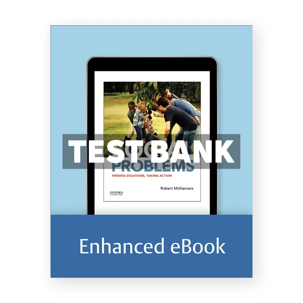 Social Problems - Finding Solutions Taking Action 1st edition McNamara Test Bank