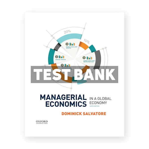 Managerial Economics in a Global Economy 9th edition Salvatore Test Bank