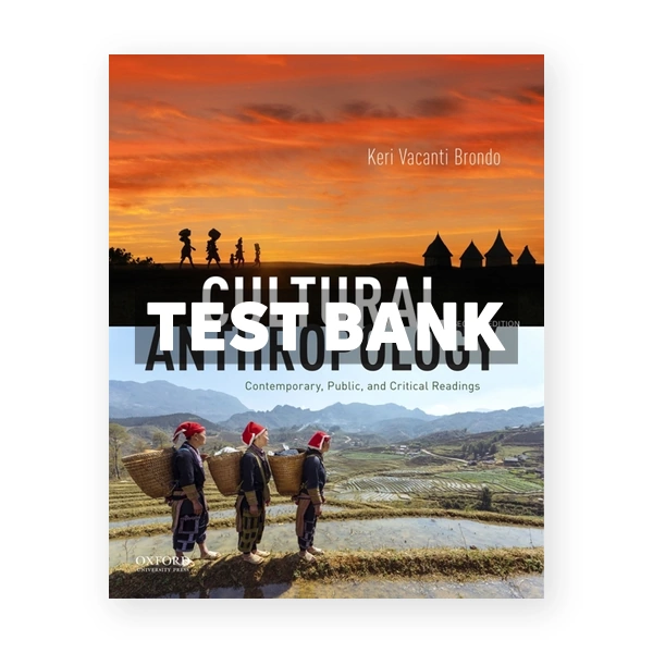 Cultural Anthropology Contemporary Public and Critical Readings 2nd edition Brondo Test Bank