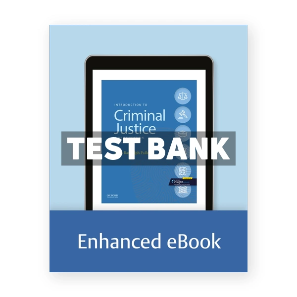 Introduction to Criminal Justice - A Brief Edition 2nd edition Fuller Test Bank