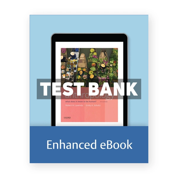 Anthropology What Does it Mean to Be Human? 5th edition Lavenda Test Bank