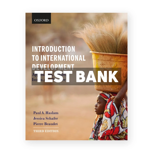 Introduction to International Development Approaches Actors and Issues 3rd edition Haslam Test Bank