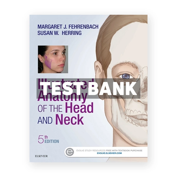 Illustrated Anatomy of the Head and Neck 5th edition Fehrenbach Test Bank