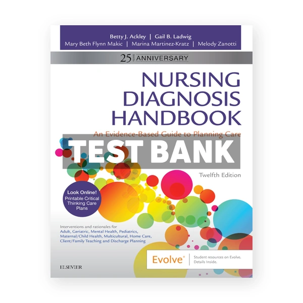 Nursing Diagnosis Handbook 12th edition Ackley Test Bank