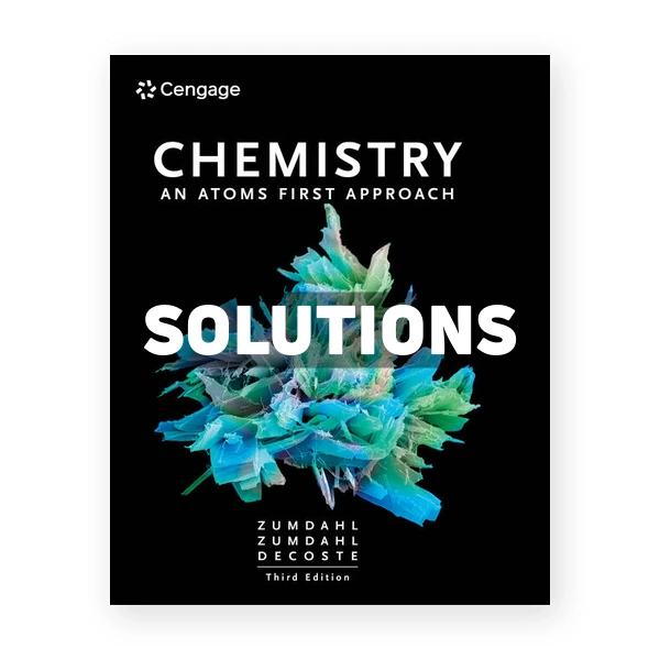 Chemistry An Atoms First Approach 3rd edition Zumdahl Solutions Manual
