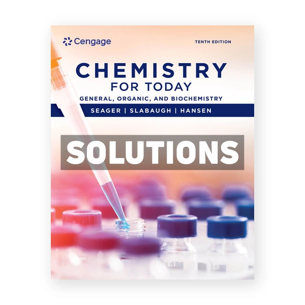 Chemistry for Today 10th edition Seager Solutions Manual