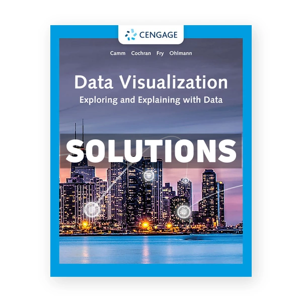 Data Visualization 1st edition Camm Solutions Manual