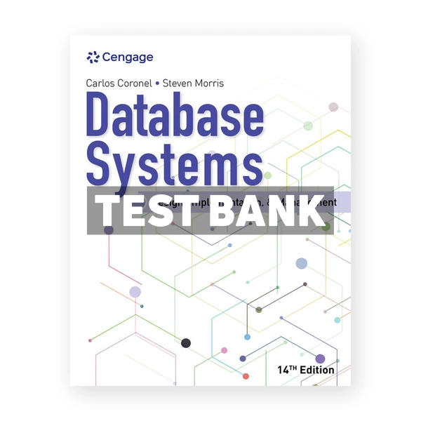 Database Systems 14th edition Coronel Test Bank