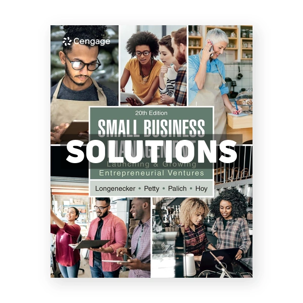 Small Business Management 20th edition Longenecker Solutions Manual