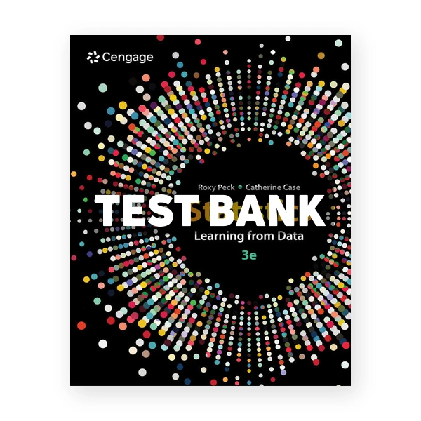 Statistics - Learning from Data 3rd edition Peck Test Bank