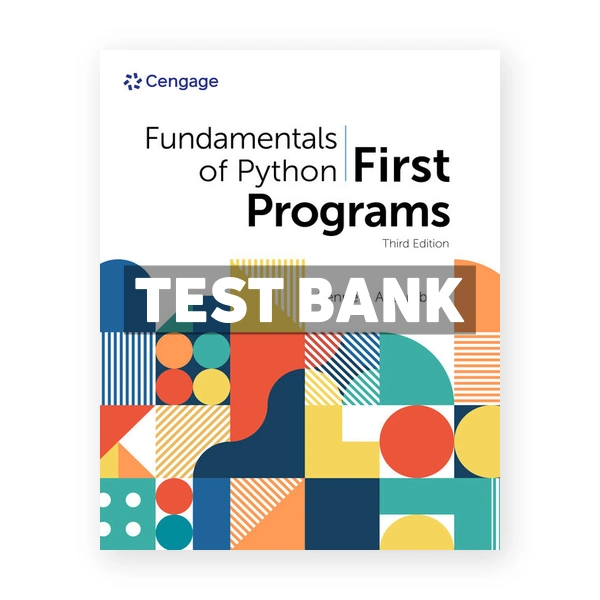 Fundamentals of Python 3rd edition Lambert Test Bank