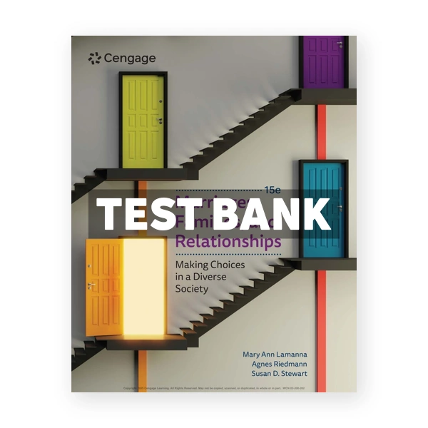 Marriages Families and Relationships 15th edition Lamanna Test Bank
