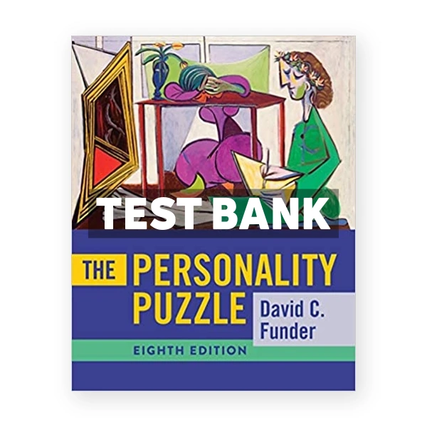 Personality Puzzle 8th edition Funder Test Bank