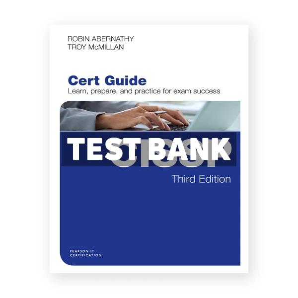 CISSP Cert Guide 3rd edition Abernathy Test Bank