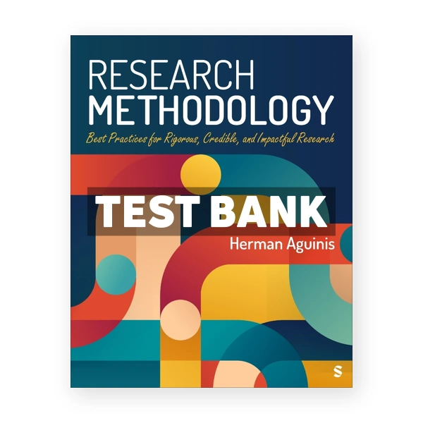 Research Methodology 1st edition Aguinis Test Bank