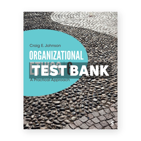 Organizational Ethics 6th edition Johnson Test Bank