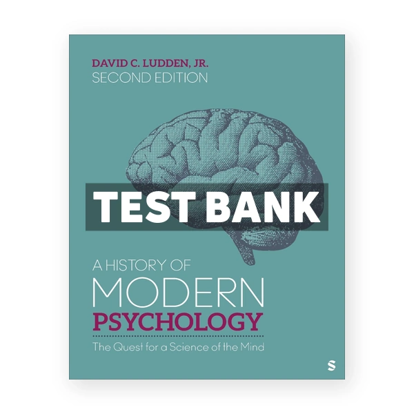 History of Modern Psychology 2nd edition Ludden Test Bank