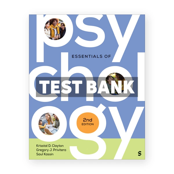 Essentials of Psychology 2nd edition Clayton Test Bank